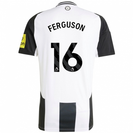 Kandiny Férfi Becky Ferguson #16 Fehér Fekete Hazai Jersey 2024/25 Mez Póló Ing