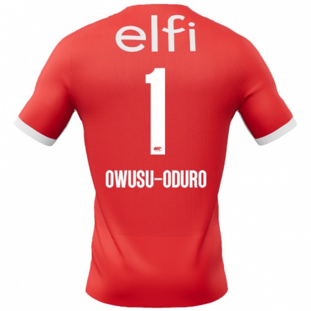 Kandiny Férfi Rome Jayden Owusu-Oduro #1 Piros Fehér Hazai Jersey 2024/25 Mez Póló Ing