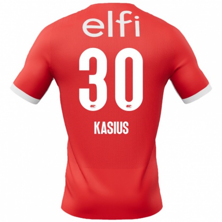 Kandiny Férfi Denso Kasius #30 Piros Fehér Hazai Jersey 2024/25 Mez Póló Ing