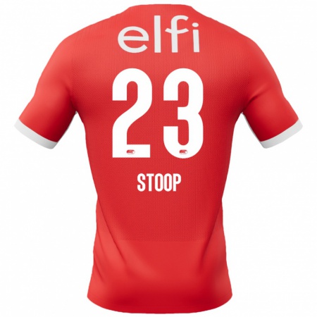 Kandiny Férfi Maudy Stoop #23 Piros Fehér Hazai Jersey 2024/25 Mez Póló Ing