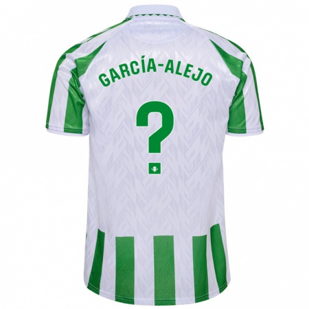 Kandiny Férfi Raúl García-Alejo #0 Zöld Fehér Csíkok Hazai Jersey 2024/25 Mez Póló Ing