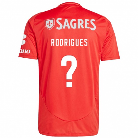 Kandiny Férfi Miguel Rodrigues #0 Piros Fehér Hazai Jersey 2024/25 Mez Póló Ing