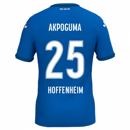 Kandiny Férfi Kevin Akpoguma #25 Királykék Hazai Jersey 2024/25 Mez Póló Ing