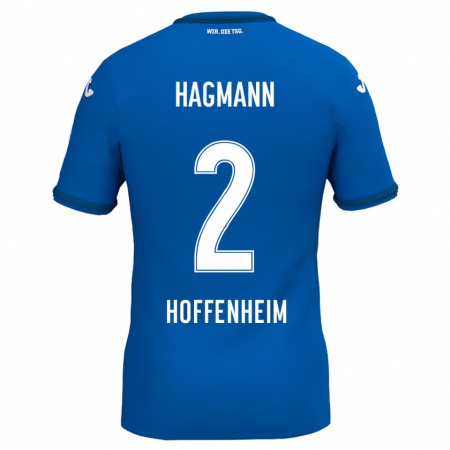 Kandiny Férfi Felix Hagmann #2 Királykék Hazai Jersey 2024/25 Mez Póló Ing