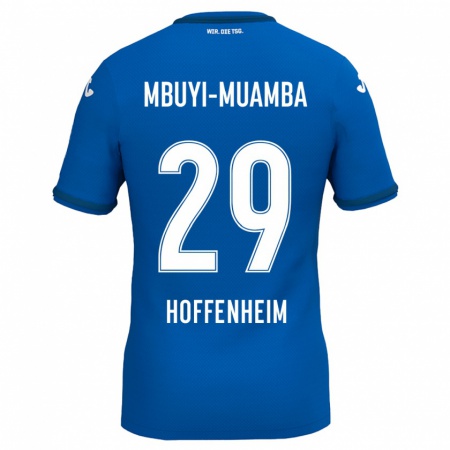 Kandiny Férfi Hubert Mbuyi-Muamba #29 Királykék Hazai Jersey 2024/25 Mez Póló Ing