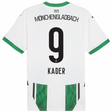 Kandiny Férfi Cagatay Kader #9 Fehér Zöld Hazai Jersey 2024/25 Mez Póló Ing