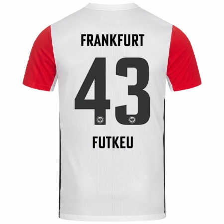 Kandiny Férfi Noel Futkeu #43 Fehér Piros Hazai Jersey 2024/25 Mez Póló Ing