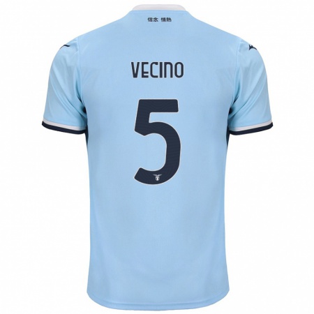 Kandiny Férfi Matías Vecino #5 Kék Hazai Jersey 2024/25 Mez Póló Ing