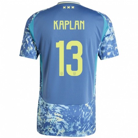 Kandiny Férfi Ahmetcan Kaplan #13 Szürke Kék Sárga Idegenbeli Jersey 2024/25 Mez Póló Ing