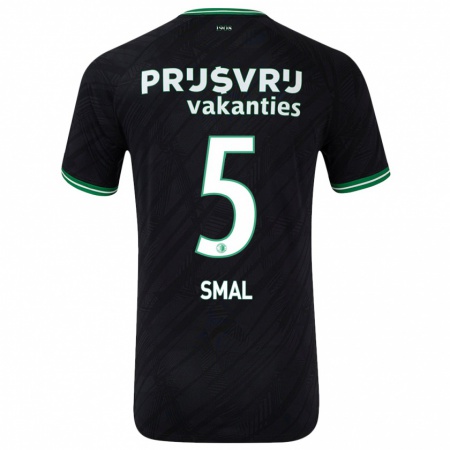 Kandiny Férfi Gijs Smal #5 Fekete Zöld Idegenbeli Jersey 2024/25 Mez Póló Ing