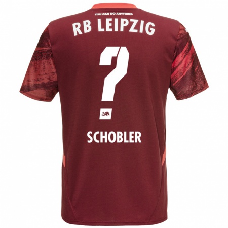 Kandiny Férfi Laurin Schößler #0 Burgundia Idegenbeli Jersey 2024/25 Mez Póló Ing