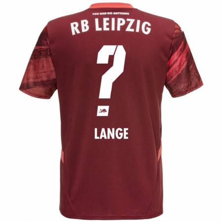 Kandiny Férfi Oskar Lange #0 Burgundia Idegenbeli Jersey 2024/25 Mez Póló Ing