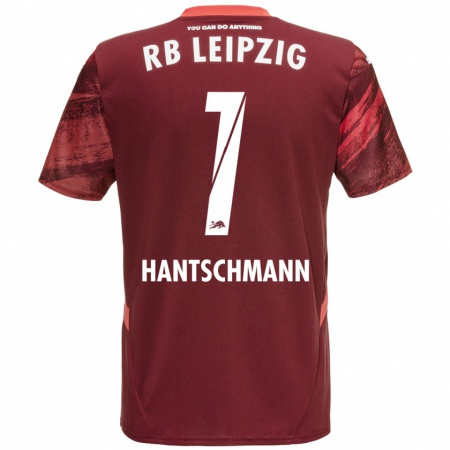 Kandiny Férfi Franz Hantschmann #1 Burgundia Idegenbeli Jersey 2024/25 Mez Póló Ing