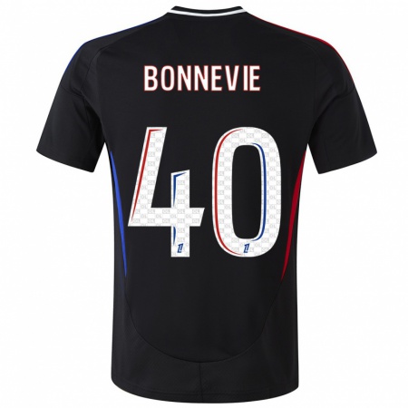 Kandiny Férfi Kayne Bonnevie #40 Fekete Idegenbeli Jersey 2024/25 Mez Póló Ing