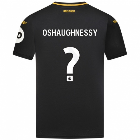 Kandiny Férfi Joe Oshaughnessy #0 Fekete Idegenbeli Jersey 2024/25 Mez Póló Ing