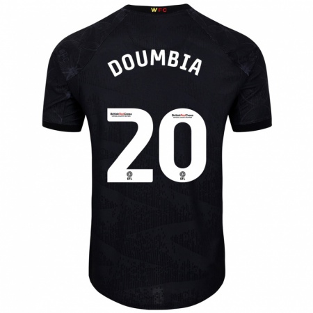 Kandiny Férfi Mamadou Doumbia #20 Fekete Fehér Idegenbeli Jersey 2024/25 Mez Póló Ing