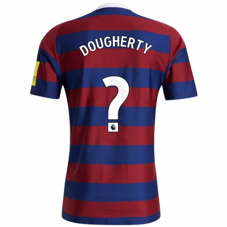 Kandiny Férfi Ryan Dougherty #0 Bordó Sötétkék Idegenbeli Jersey 2024/25 Mez Póló Ing