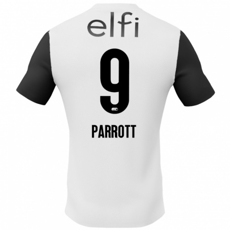 Kandiny Férfi Troy Parrott #9 Fehér Fekete Idegenbeli Jersey 2024/25 Mez Póló Ing