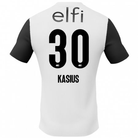 Kandiny Férfi Denso Kasius #30 Fehér Fekete Idegenbeli Jersey 2024/25 Mez Póló Ing