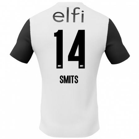 Kandiny Férfi Anthony Smits #14 Fehér Fekete Idegenbeli Jersey 2024/25 Mez Póló Ing