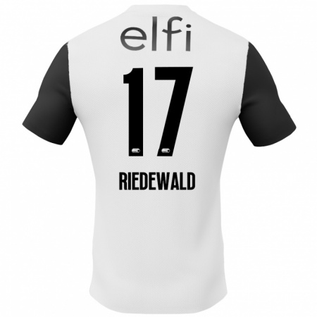 Kandiny Férfi Kenzo Riedewald #17 Fehér Fekete Idegenbeli Jersey 2024/25 Mez Póló Ing