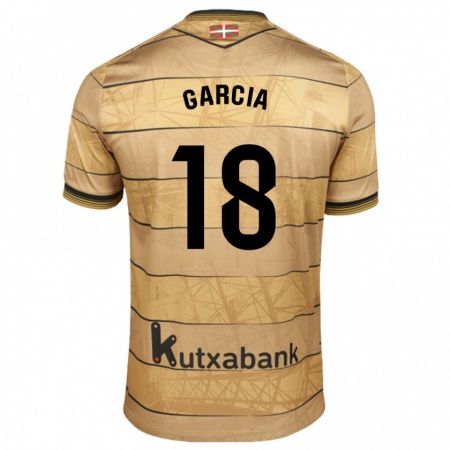 Kandiny Férfi Eder García #18 Barna Idegenbeli Jersey 2024/25 Mez Póló Ing