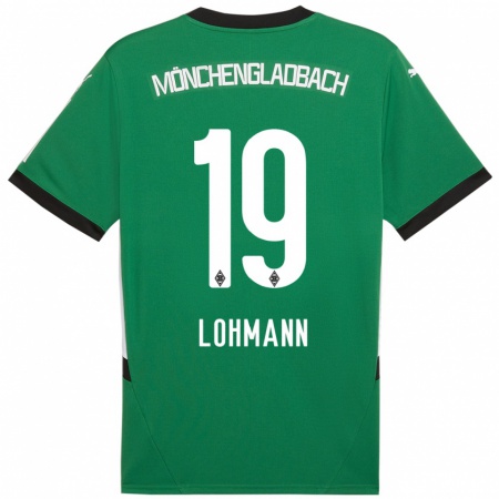 Kandiny Férfi Mona Lohmann #19 Zöld Fehér Idegenbeli Jersey 2024/25 Mez Póló Ing