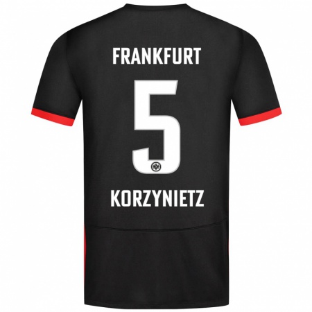 Kandiny Férfi Jaden Korzynietz #5 Fekete Idegenbeli Jersey 2024/25 Mez Póló Ing