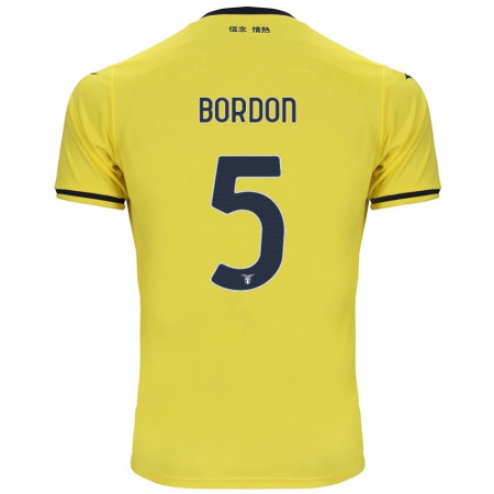 Kandiny Férfi Filipe Bordon #5 Sárga Idegenbeli Jersey 2024/25 Mez Póló Ing