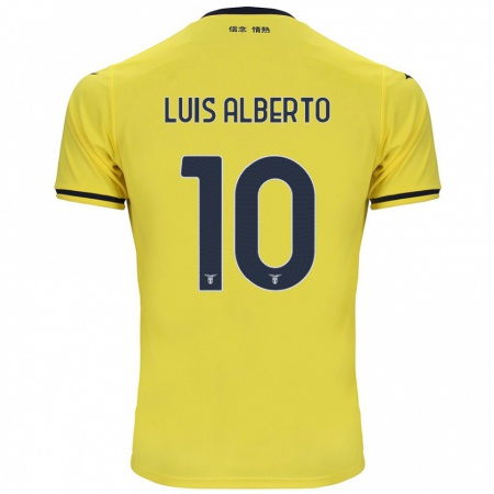 Kandiny Férfi Luis Alberto #10 Sárga Idegenbeli Jersey 2024/25 Mez Póló Ing