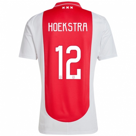 Kandiny Női Isabelle Hoekstra #12 Piros Fehér Hazai Jersey 2024/25 Mez Póló Ing