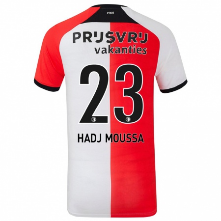 Kandiny Női Anis Hadj Moussa #23 Piros Fehér Hazai Jersey 2024/25 Mez Póló Ing