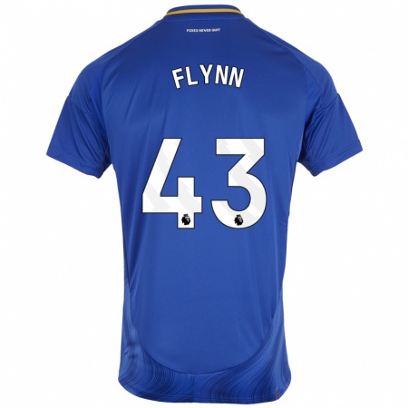 Kandiny Női Shane Flynn #43 Kék Fehér Hazai Jersey 2024/25 Mez Póló Ing