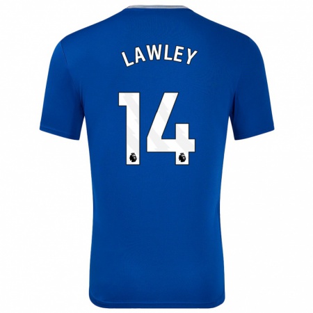 Kandiny Női Melissa Lawley #14 Kék -Val Hazai Jersey 2024/25 Mez Póló Ing