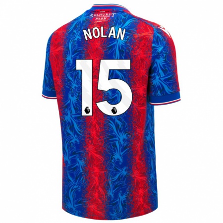 Kandiny Női Hayley Nolan #15 Piros Kék Csíkok Hazai Jersey 2024/25 Mez Póló Ing