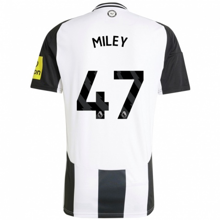 Kandiny Női Jamie Miley #47 Fehér Fekete Hazai Jersey 2024/25 Mez Póló Ing