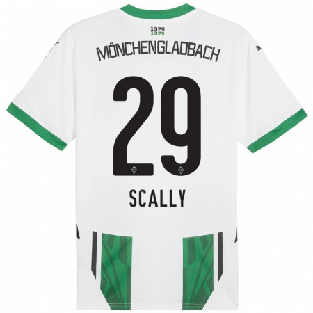 Kandiny Női Joe Scally #29 Fehér Zöld Hazai Jersey 2024/25 Mez Póló Ing