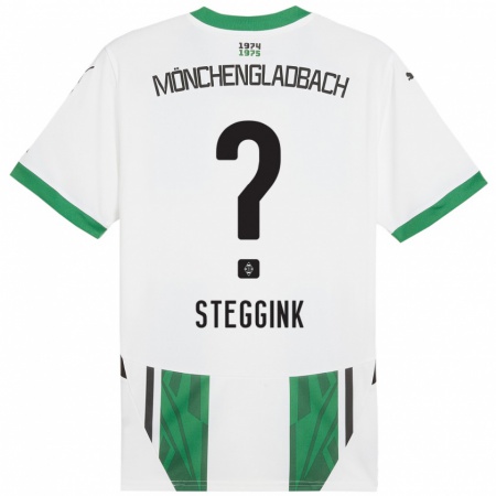 Kandiny Női Lennart Steggink #0 Fehér Zöld Hazai Jersey 2024/25 Mez Póló Ing