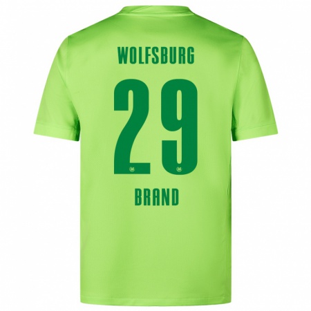 Kandiny Női Jule Brand #29 Fluoreszkáló Zöld Hazai Jersey 2024/25 Mez Póló Ing