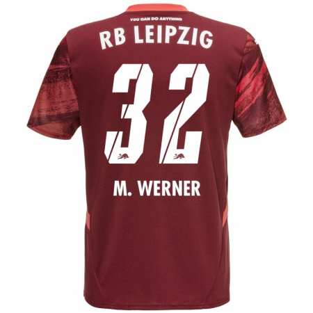 Kandiny Női Mia Werner #32 Burgundia Idegenbeli Jersey 2024/25 Mez Póló Ing