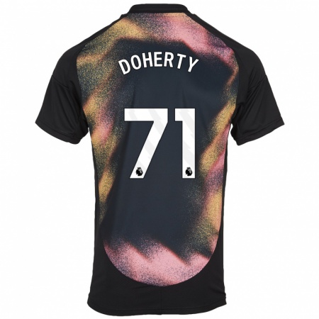 Kandiny Női Arlo Doherty #71 Fekete Fehér Idegenbeli Jersey 2024/25 Mez Póló Ing