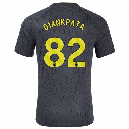 Kandiny Női Halid Djankpata #82 Fekete Sárga Idegenbeli Jersey 2024/25 Mez Póló Ing