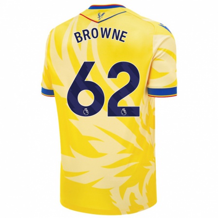 Kandiny Női Luke Browne #62 Sárga Idegenbeli Jersey 2024/25 Mez Póló Ing