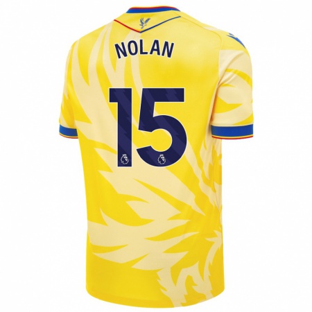 Kandiny Női Hayley Nolan #15 Sárga Idegenbeli Jersey 2024/25 Mez Póló Ing