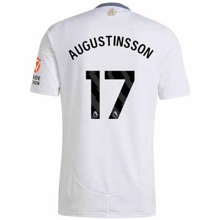 Kandiny Női Ludwig Augustinsson #17 Fehér Idegenbeli Jersey 2024/25 Mez Póló Ing