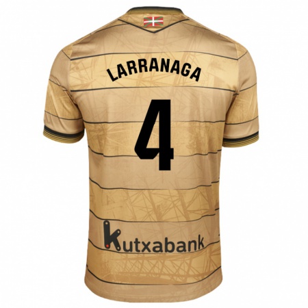 Kandiny Női Aitor Larrañaga #4 Barna Idegenbeli Jersey 2024/25 Mez Póló Ing