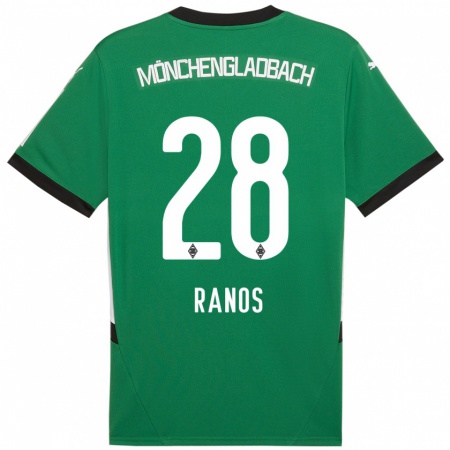 Kandiny Női Grant-Leon Ranos #28 Zöld Fehér Idegenbeli Jersey 2024/25 Mez Póló Ing