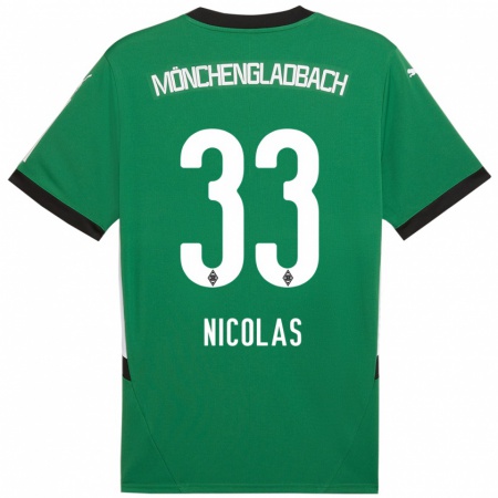 Kandiny Női Moritz Nicolas #33 Zöld Fehér Idegenbeli Jersey 2024/25 Mez Póló Ing