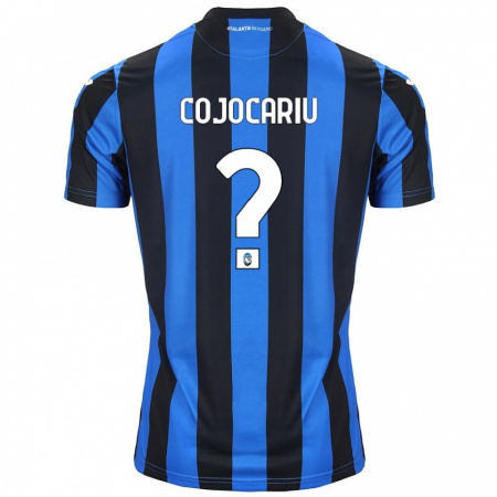 Kandiny Gyermek Raul Cojocariu #0 Kék Fekete Hazai Jersey 2024/25 Mez Póló Ing