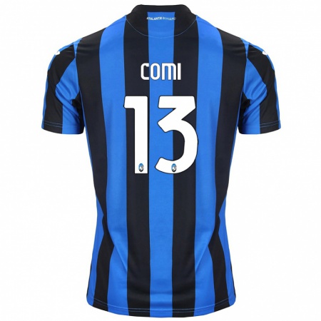 Kandiny Gyermek Pietro Comi #13 Kék Fekete Hazai Jersey 2024/25 Mez Póló Ing